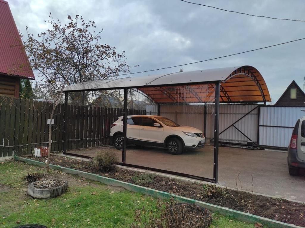 Прозрачные шторы ПВХ для навеса под автомобиль в Подольске